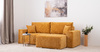 Диван-кровать угловой Оксфорд 714 композиция 1, шенилл STORM 8 горчичный, модульная система, сборка на любую сторону