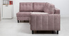 Диван-кровать угловой Арно ТД 567 велюр Лаки 17 пепел розы, Vertical 910 молочно-серый, сборка на любую сторону