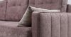 Диван-кровать угловой Арно ТД 567 велюр Лаки 17 пепел розы, Vertical 910 молочно-серый, сборка на любую сторону