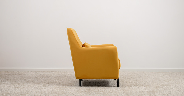 Кресло для отдыха Барселона ТК 671 велюр Diagonal 540 желтый