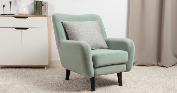 Кресло для отдыха Дакота ТК 585 велюр Vendetta 18 ментоловый, Marcello-5 1327 A1 col 19 ментоловый орнамент