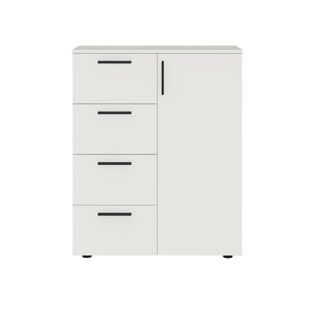 Прихожая Эйр композиция 2 белый PE шагрень, собирается на любую сторону