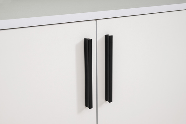 Гостиная Эйр композиция 1 белый PE шагрень, собирается на любую сторону