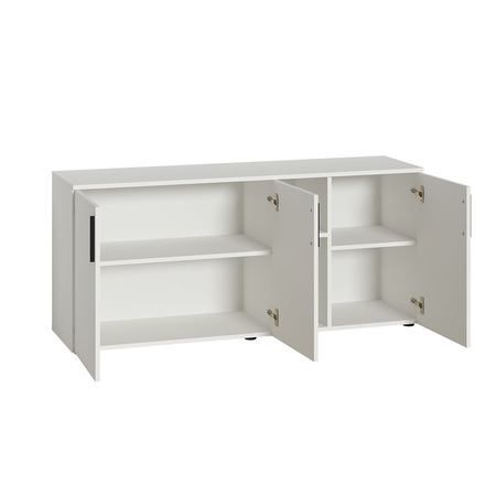 Гостиная Эйр композиция 1 белый PE шагрень, собирается на любую сторону