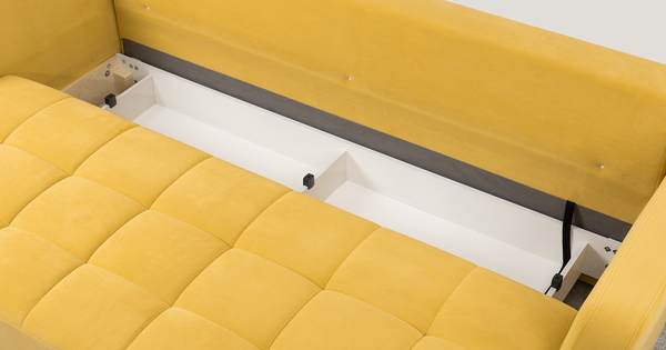 Диван-кровать прямой Невада ТД 568 велюр Vendetta 12 горчичный