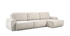Диван-кровать угловой Тэдди 1505 композиция 3, букле Pique 010 светло-серый, модульная система, сборка на любую сторону