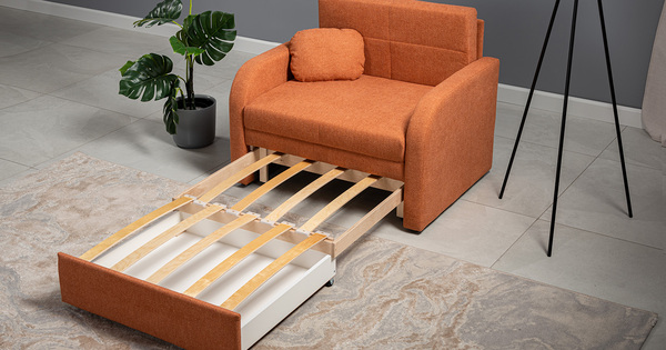 Кресло-кровать Тео (85) ТК 907 велюр Danco 412 светло-терракотовый